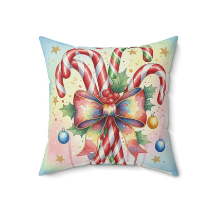 Christmas Candy Cane Decorative Pillow