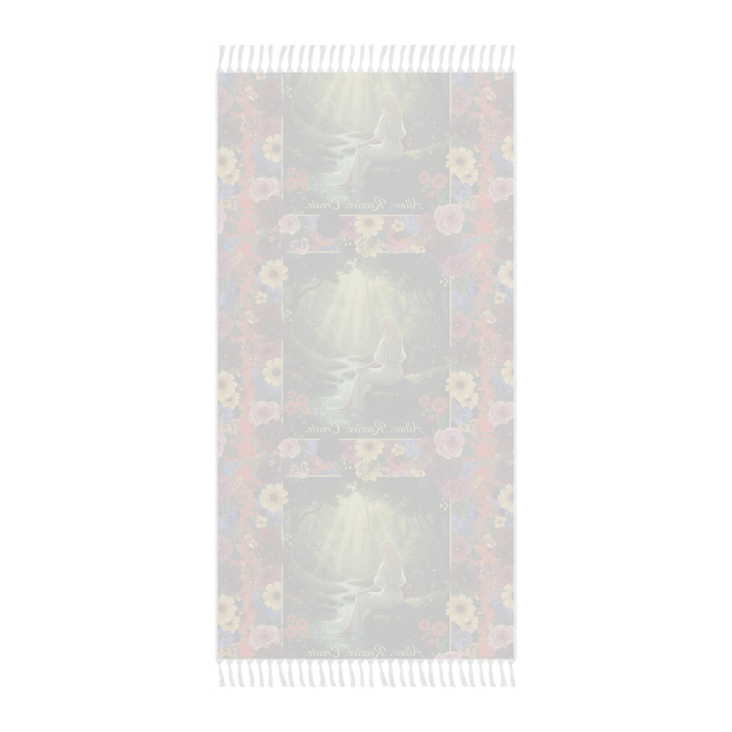 The Amanda - Boho Floral Beach Blanket - Embrace Nature's Serenity