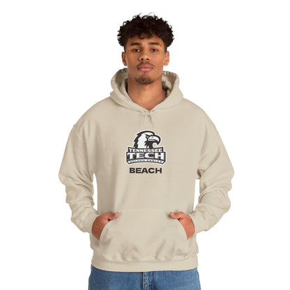TN Tech Beach Eagle Hoodie — Retro Athletic Logo Pullover