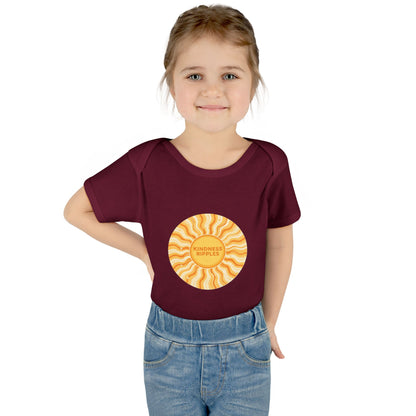 Sunshine Infant Bodysuit - "Mindfulness Ripple" Design for Newborns