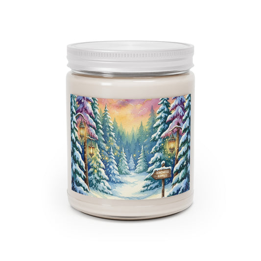 Winter Wonderland Scented Soy Candle - 9oz with Scenic Design