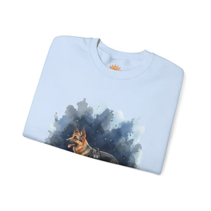 German Shepherd Watercolor Crewneck Sweatshirt – Dog Lover Gift