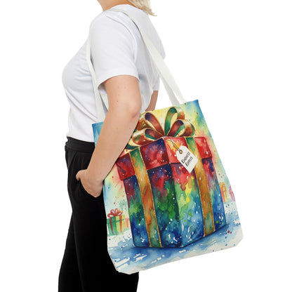 Colorful Gift Tote Bag - Perfect for Holidays & Celebrations -Simple message of Kindness - Reusable