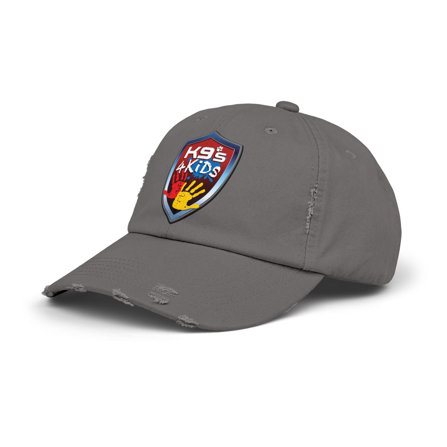K9s4KIDs Distressed Cap — Funding Safety for Children Logo Hat