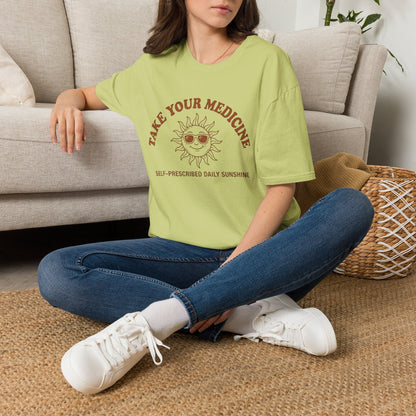Take Your Medicine Sun T-Shirt — Self‑Prescribed Daily Sunshine Graphic Tee