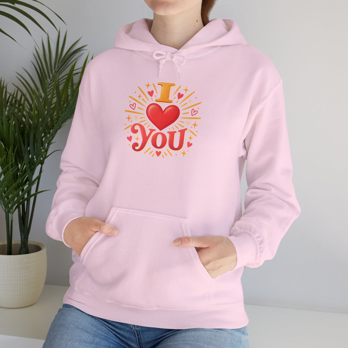 I Love You Graphic Hoodie