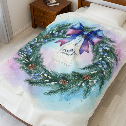 Kindness Ripples Velveteen Plush Blanket