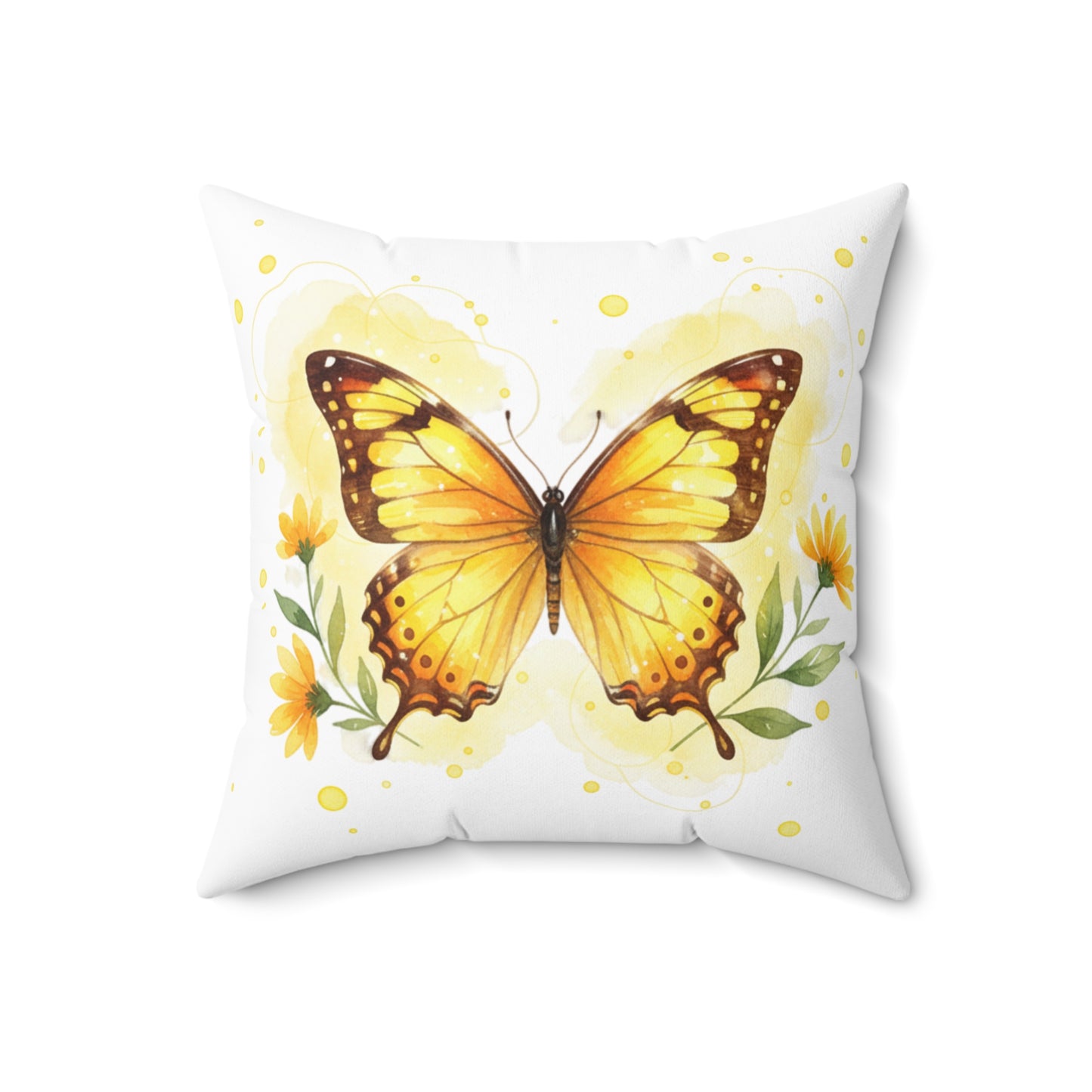 Pillow Butterfly Design Square Pillow