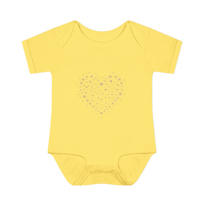 Heart Star Pattern Infant Bodysuit