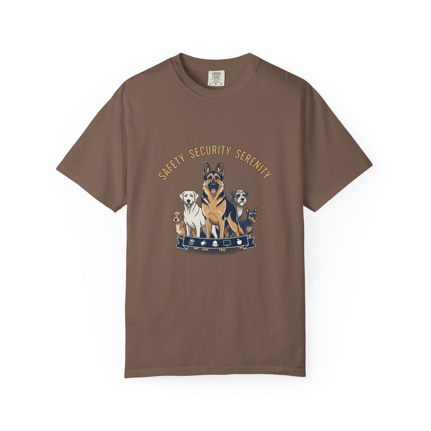 Safety Security Serenity T-Shirt — Dog Pack Graphic Tee