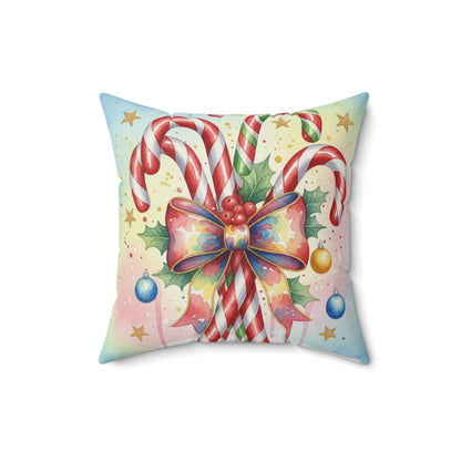 Christmas Candy Cane Decorative Pillow