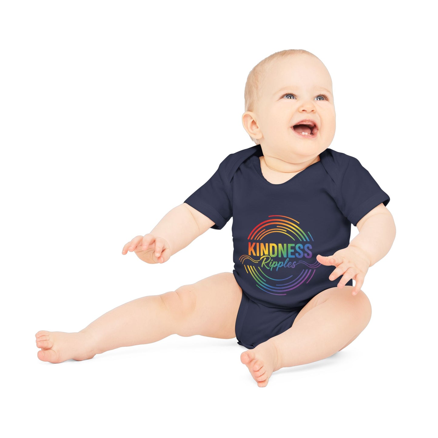 Rainbow Kindness Baby Bodysuit | Organic Baby Clothes, Cute Gift for Baby Showers, Infant Outfit, First Birthday, Cute Baby Gift