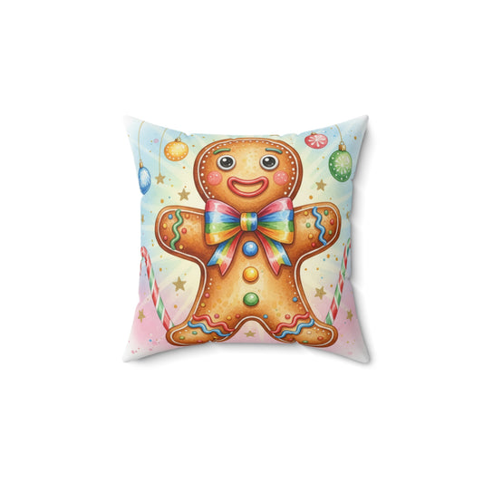 Gingerbread Cookie Decorative Pillow