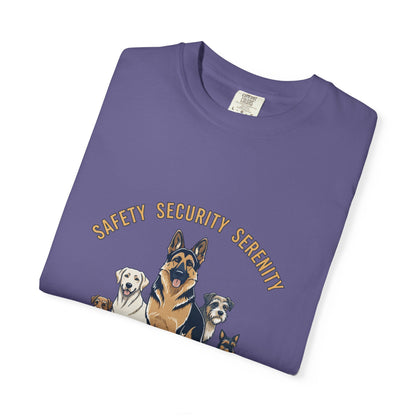 Safety Security Serenity T-Shirt — Dog Pack Graphic Tee