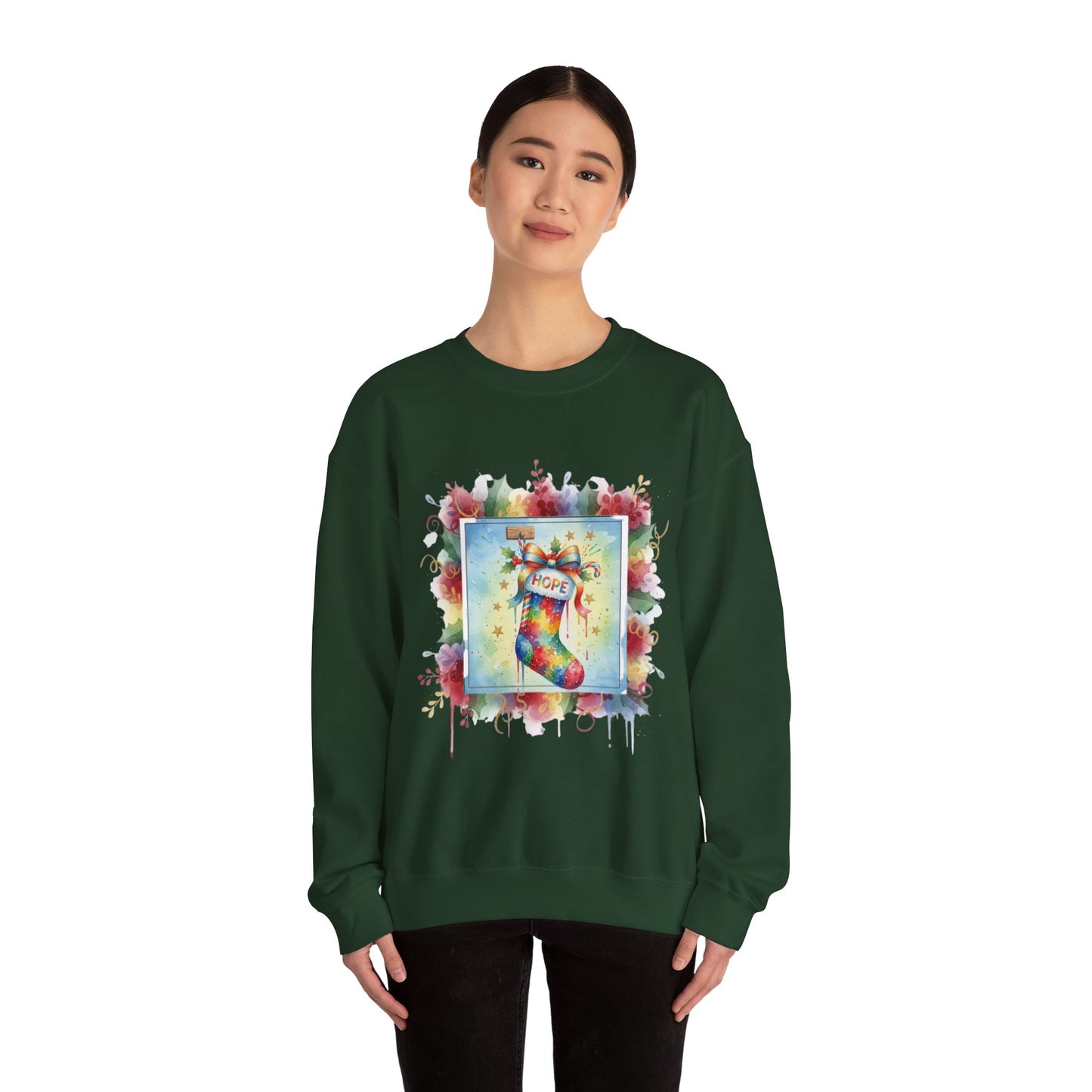 Hopeful Holiday Crewneck Sweatshirt