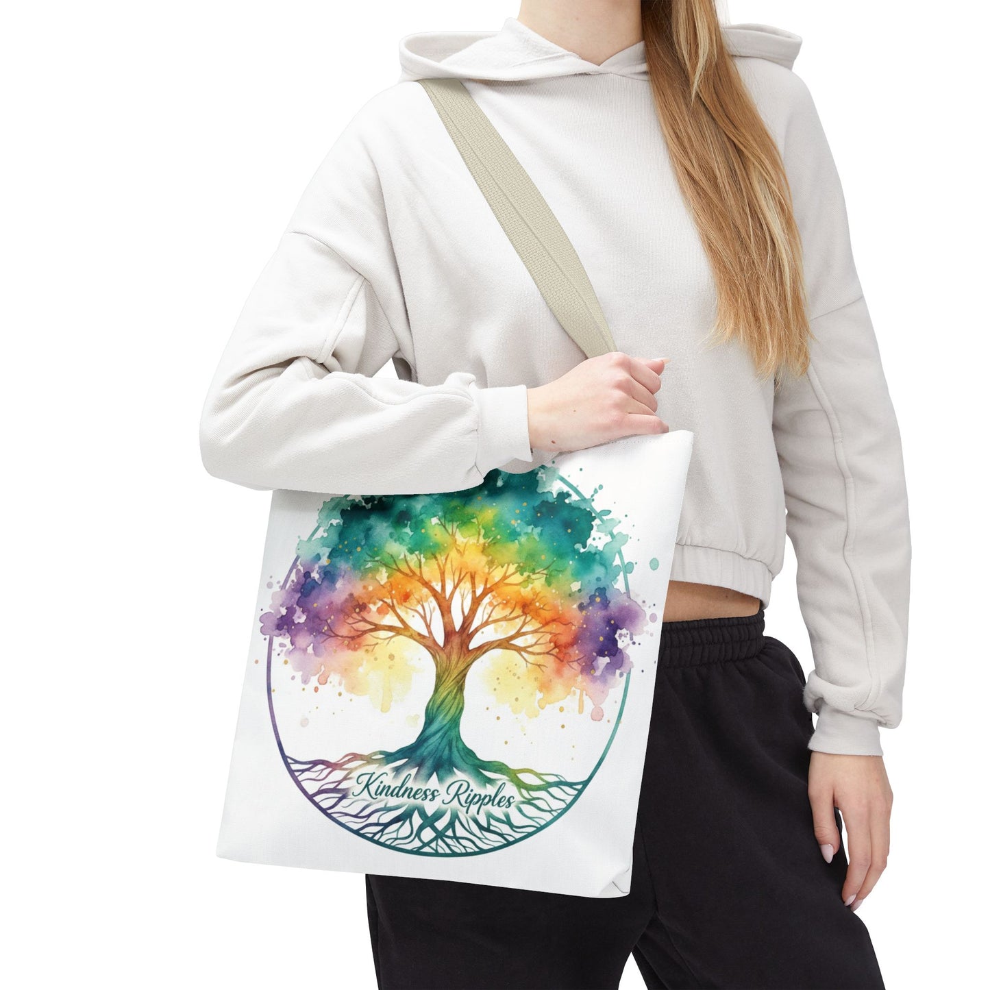 Colorful Kindness Tree Tote Bag