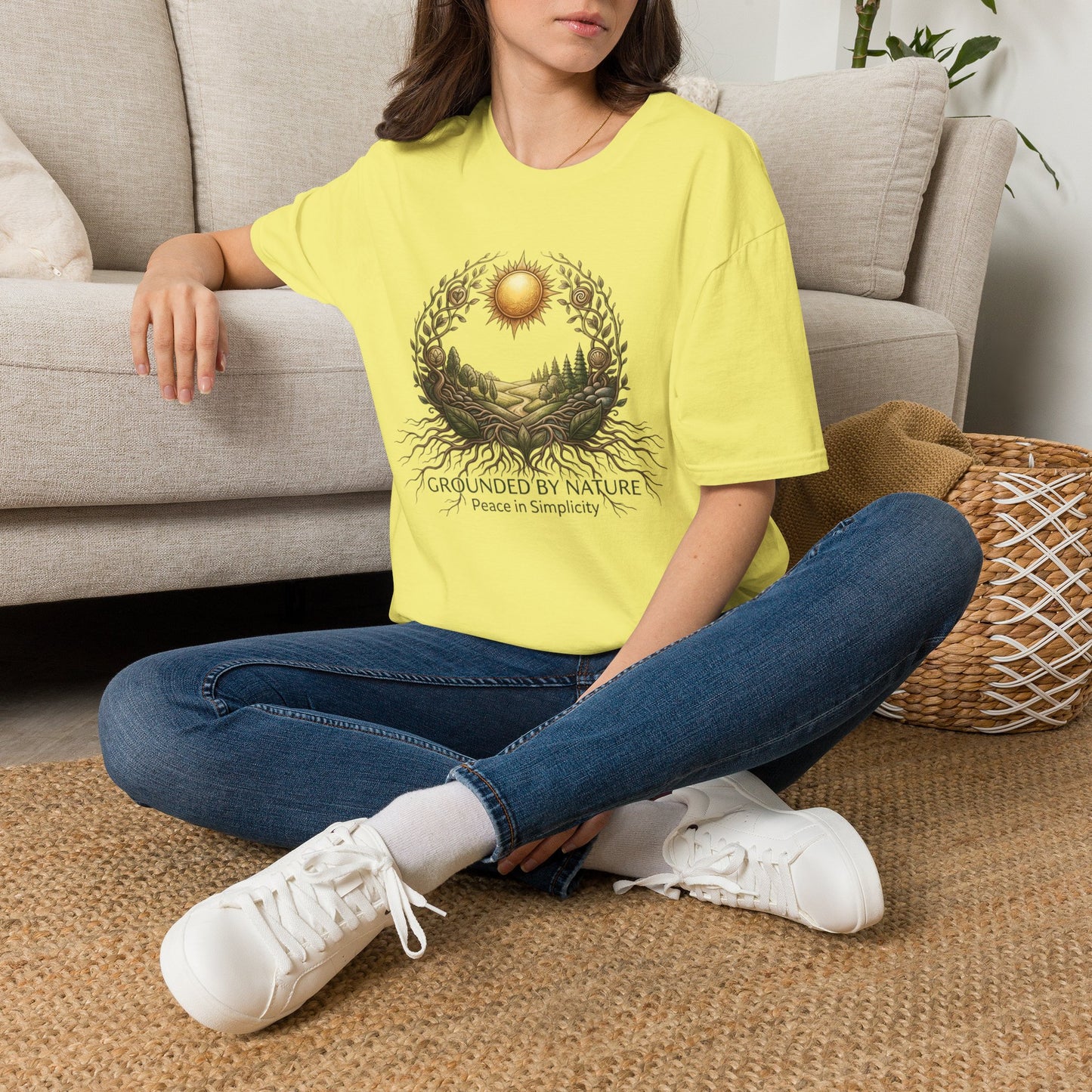 Nature Sunscape T-Shirt — Surrounded by Nature Graphic