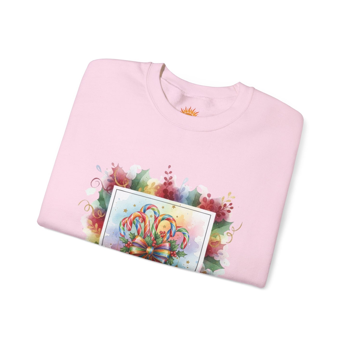 Christmas Candy Cane Crewneck Sweatshirt