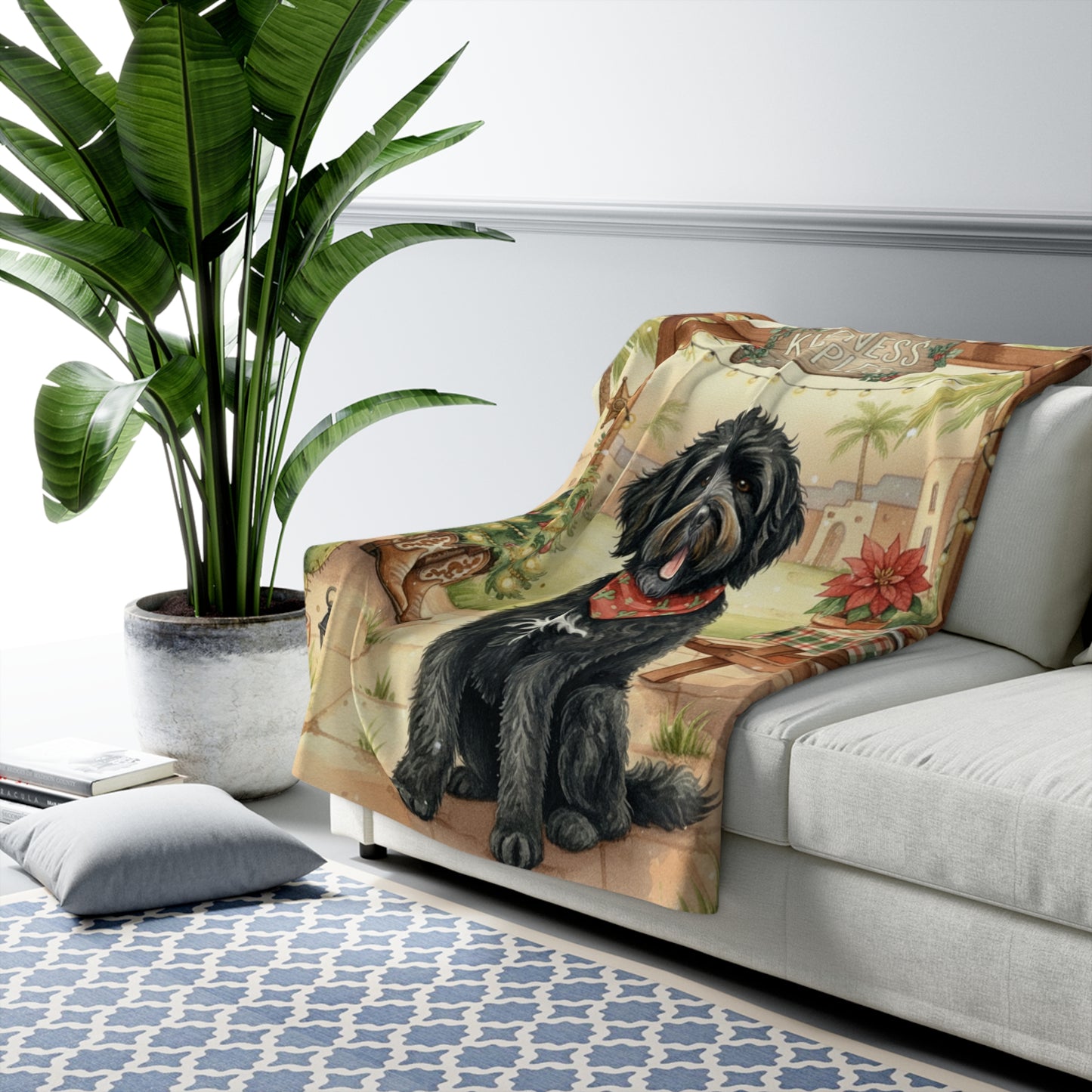 Sherpa Fleece Blanket - Fun Loving Doodle Design