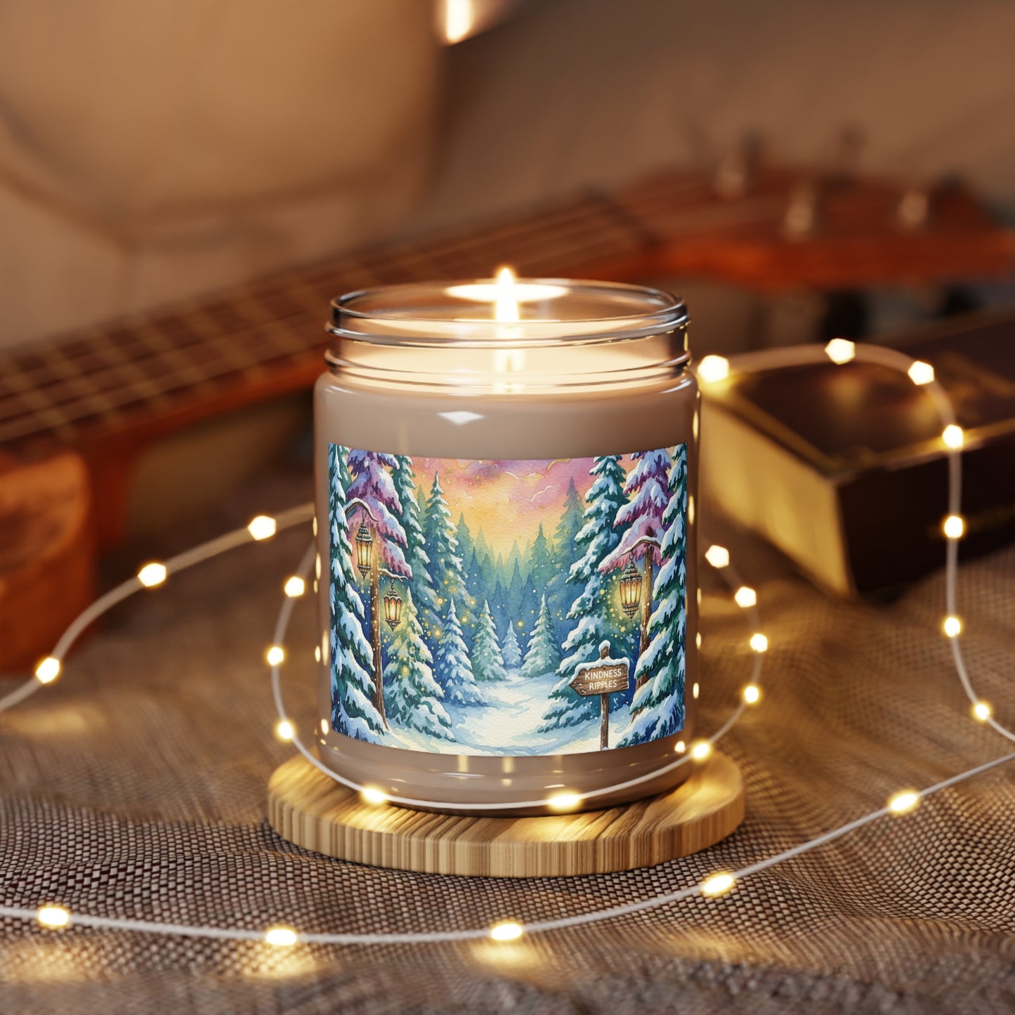 Winter Wonderland Scented Soy Candle - 9oz with Scenic Design