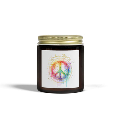Peaceful Rainbow Scented Candles - Coconut Apricot Wax