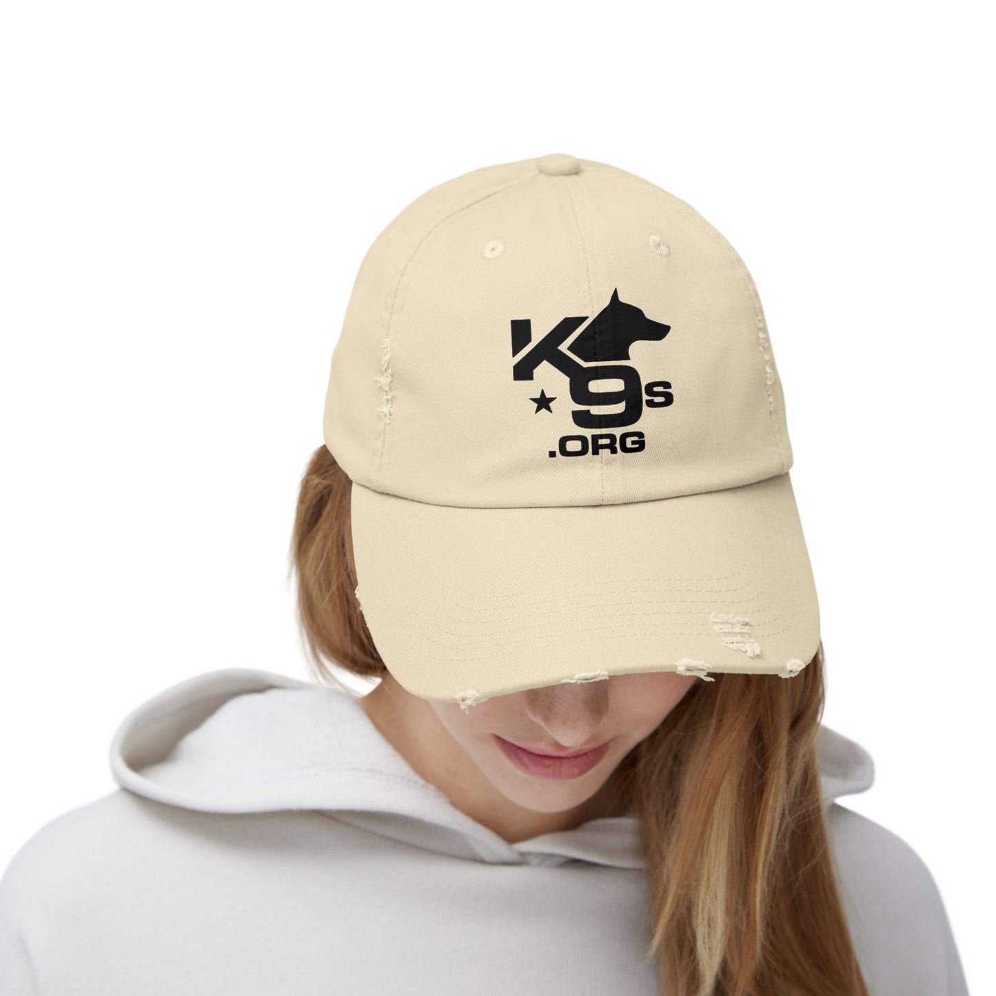K9s.org Distressed Baseball Cap – Tactical Dog Rescue Logo Hat