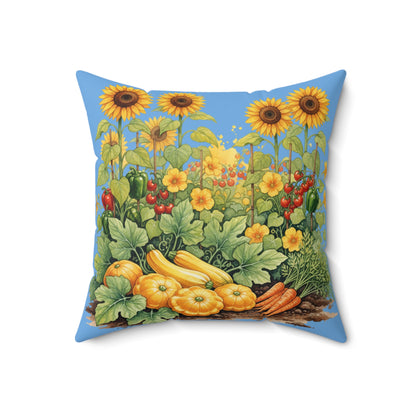 Garden Path of Sunshine: Watercolor Harvest Journey Pillow
