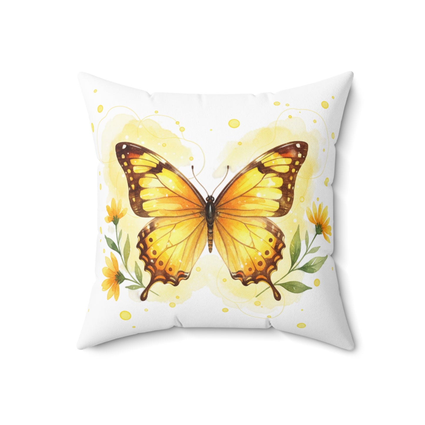 Pillow Butterfly Design Square Pillow