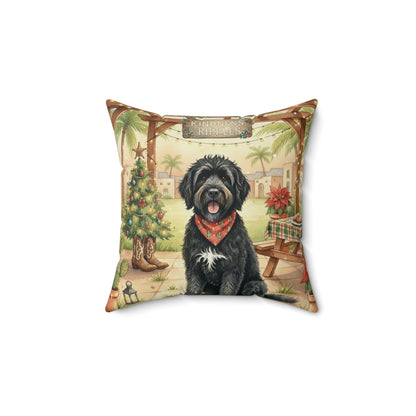 Square Pillow - Who's coming to the picnic?! Doodle