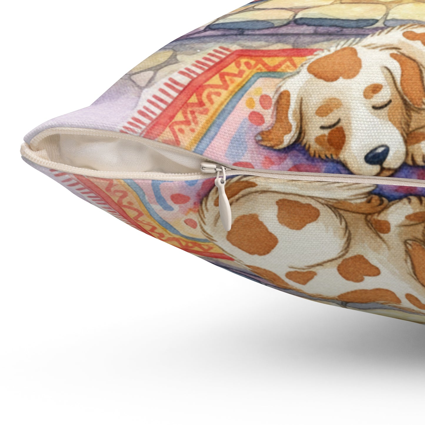 Cozy Fireplace Decorative Pillow