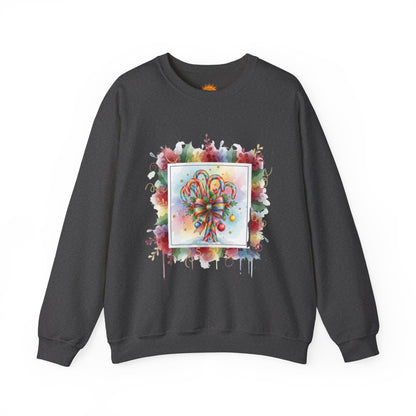 Christmas Candy Cane Crewneck Sweatshirt
