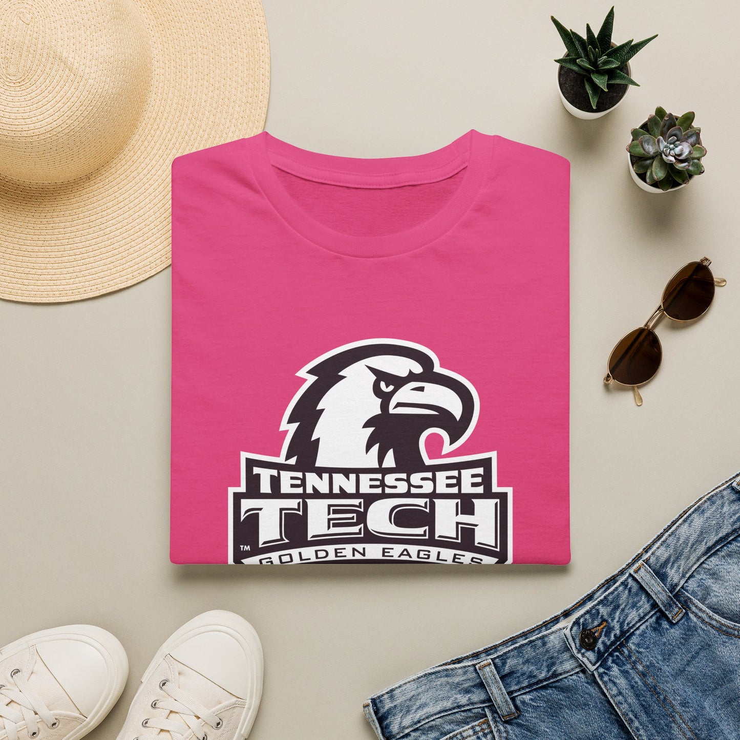 Tennessee Tech Golden Eagles Pink Out T-Shirt — College Logo Tee