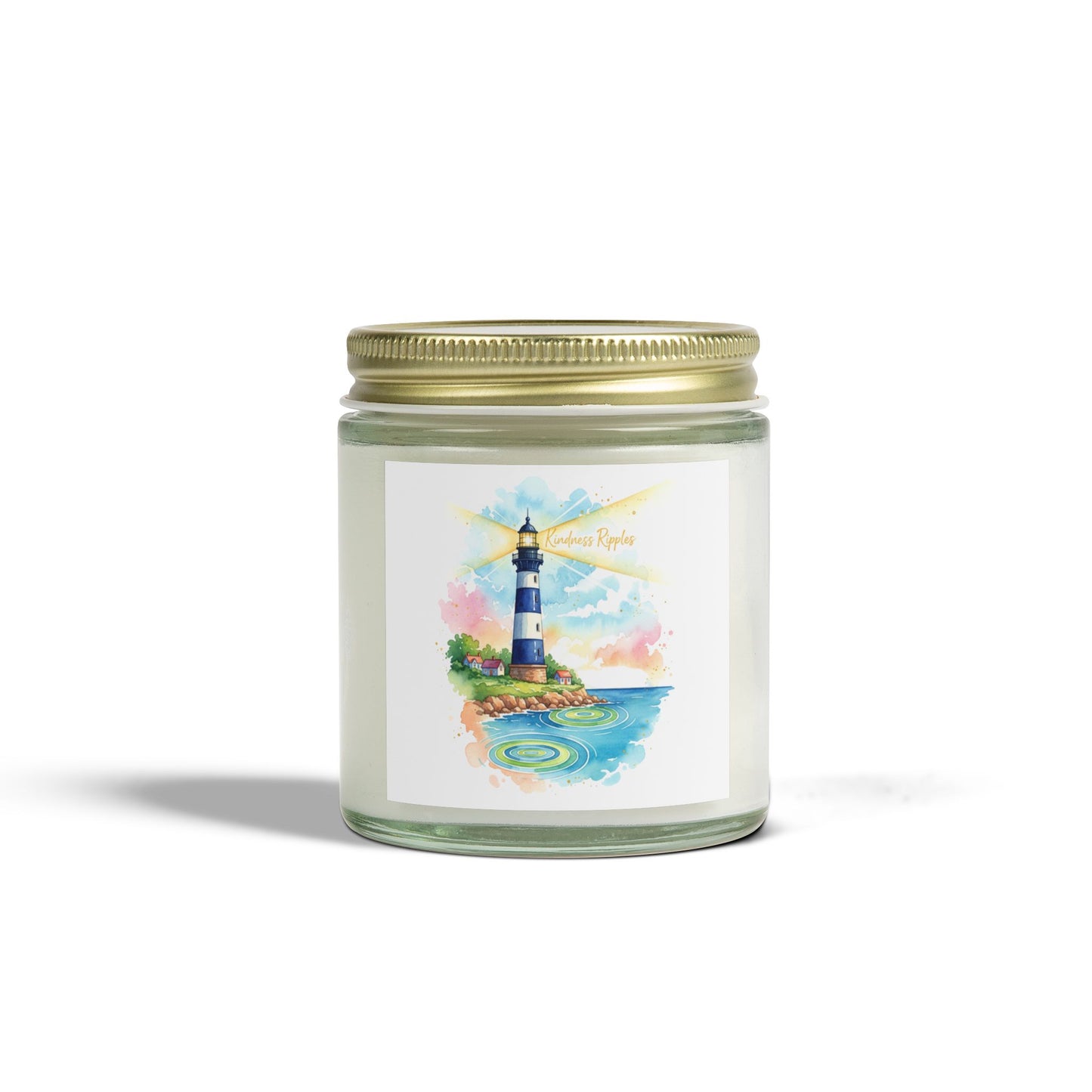 Lighthouse Scented Candle Collection - Coconut Apricot Wax (4oz)