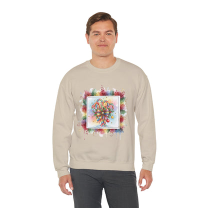 Christmas Candy Cane Crewneck Sweatshirt