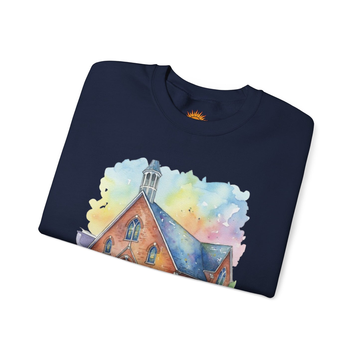 Colorful Church Watercolor Sweatshirt - Homage to the St. William Community