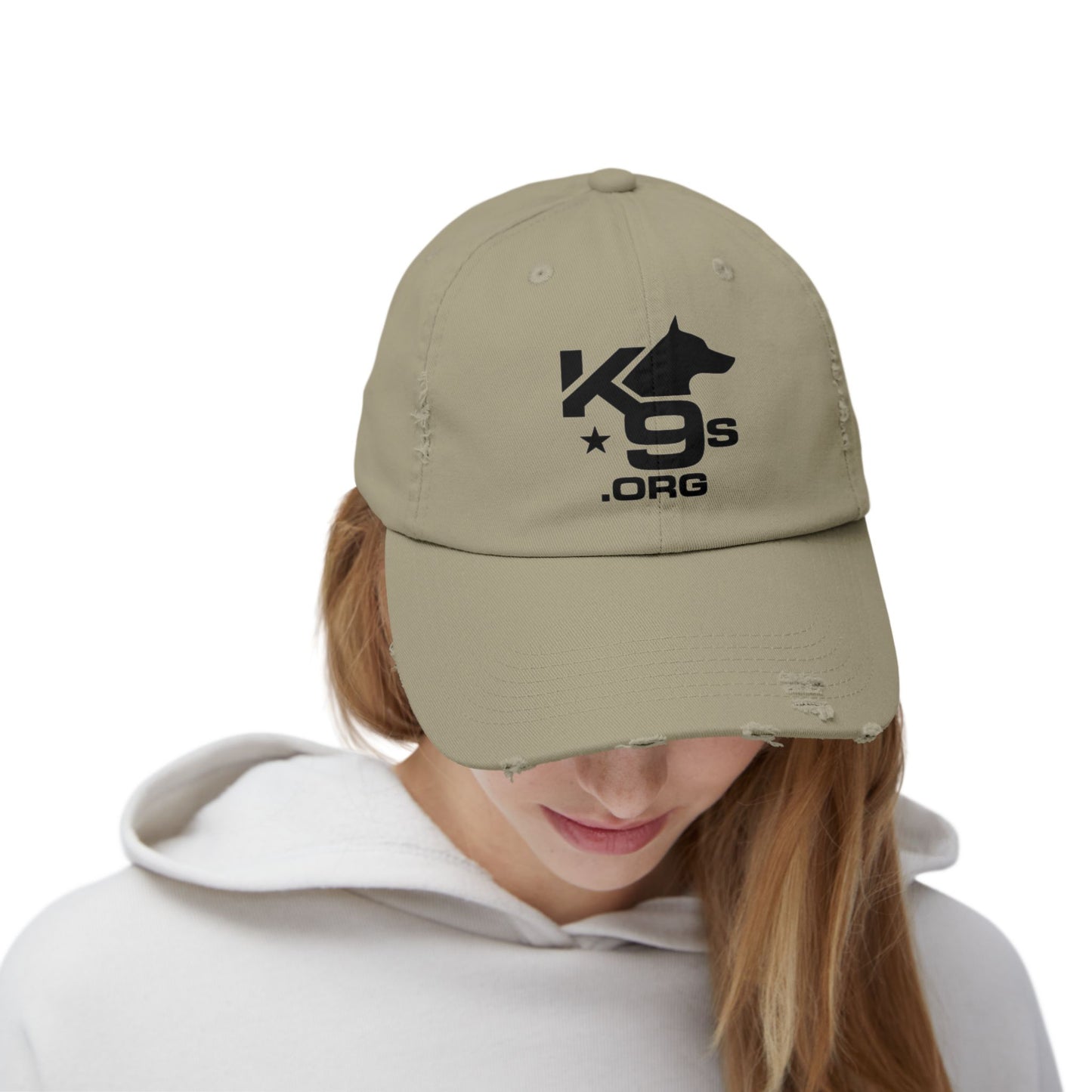K9s.org Distressed Baseball Cap – Tactical Dog Rescue Logo Hat