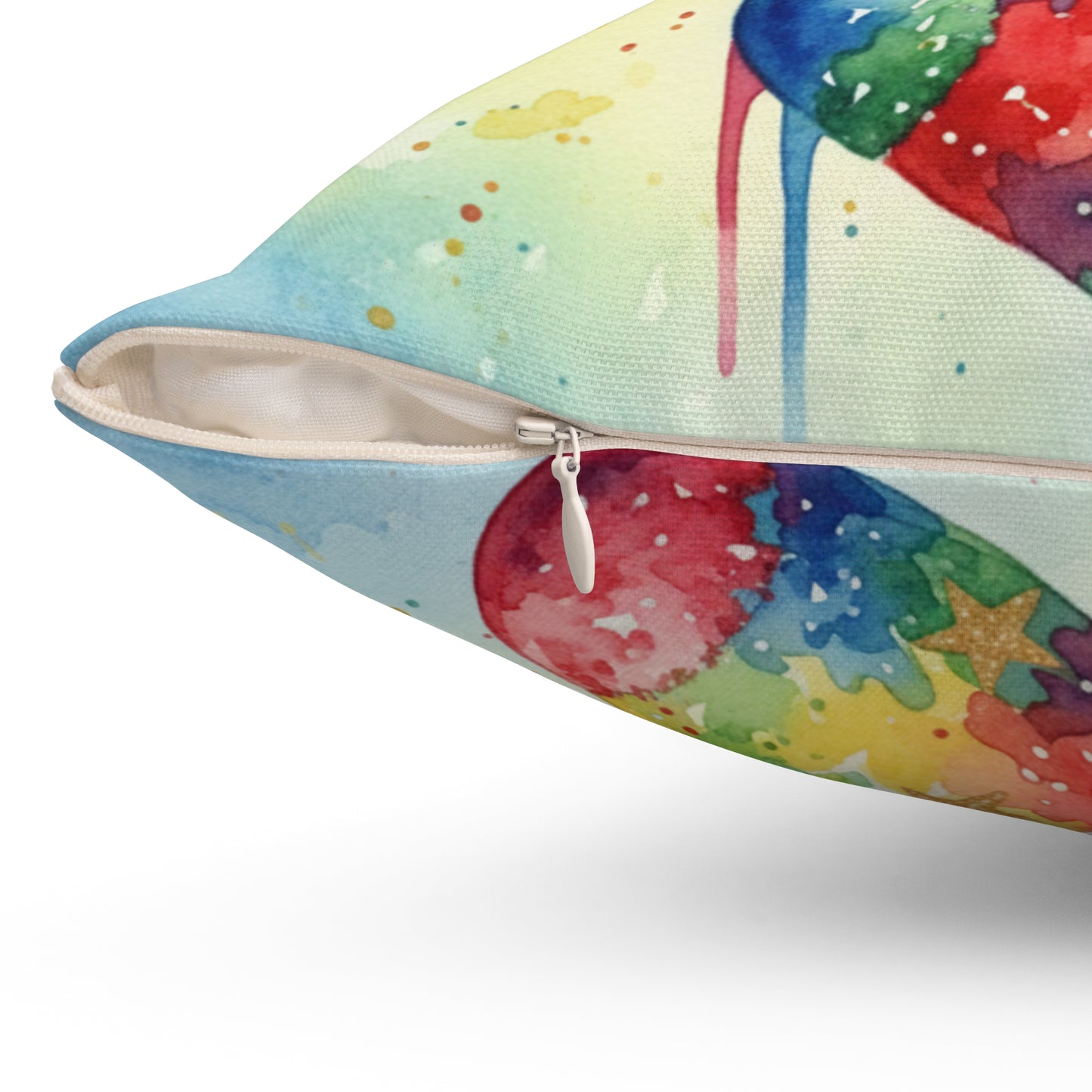 Colorful Holiday Pillow with 'HOPE' Design