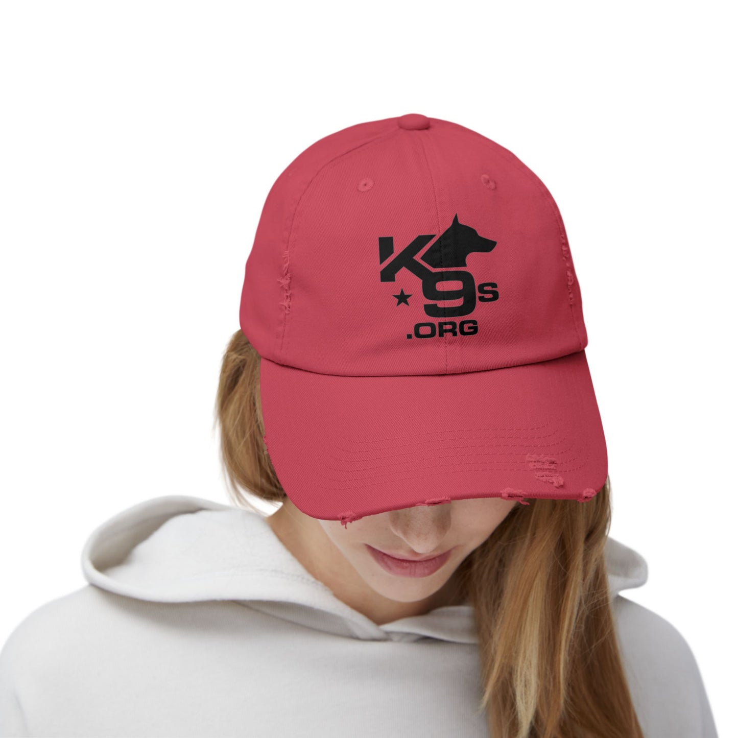 K9s.org Distressed Baseball Cap – Tactical Dog Rescue Logo Hat