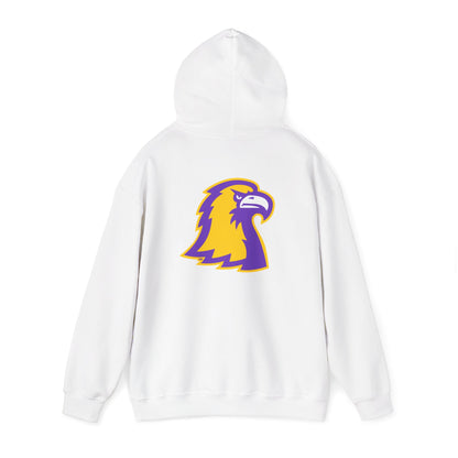 Beach Hoodie with Purple & Gold Eagle Graphic – TTU Team Spirit Sweatshirt