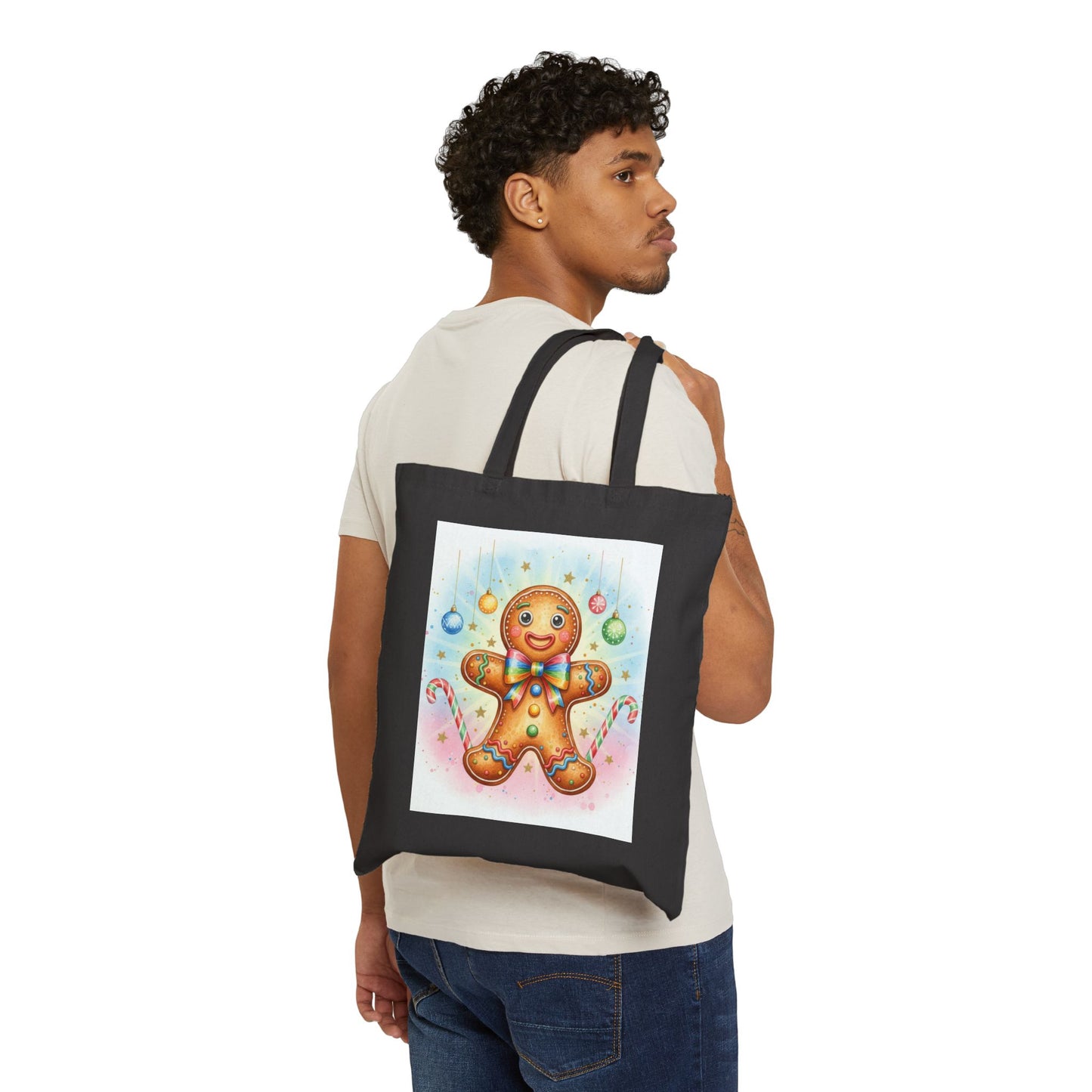 Gingerbread Cookie Holiday Tote Bag