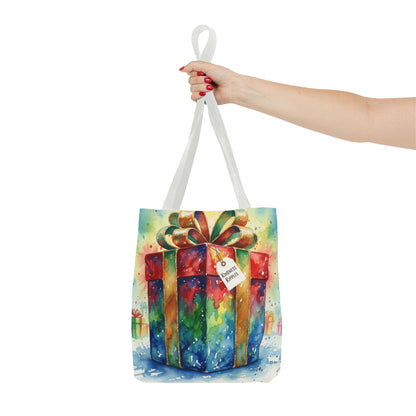 Colorful Gift Tote Bag - Perfect for Holidays & Celebrations -Simple message of Kindness - Reusable