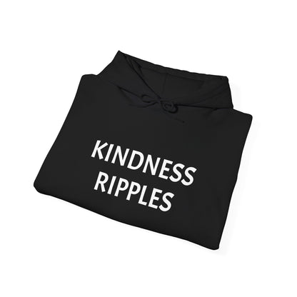 Kindness Ripples Unisex Hooded Sweatshirt - Colorful Heart Design