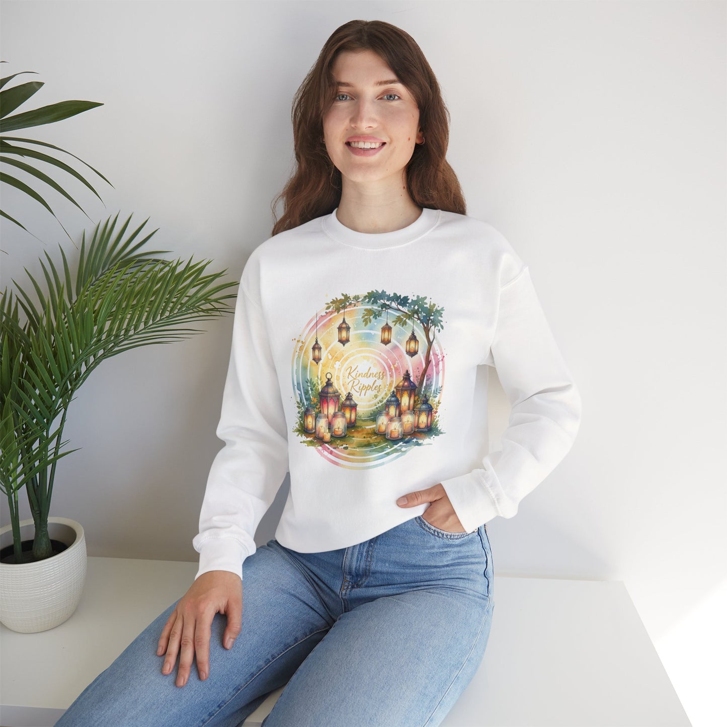Whimsical Lanterns Unisex Crewneck Sweatshirt