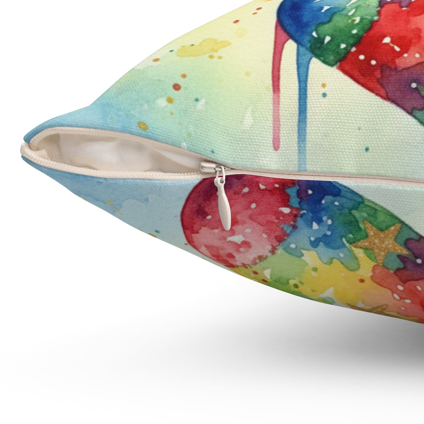 Colorful Holiday Pillow with 'HOPE' Design