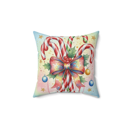 Christmas Candy Cane Decorative Pillow