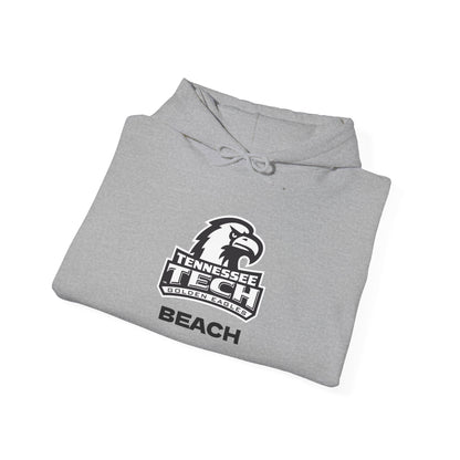 TN Tech Beach Eagle Hoodie — Retro Athletic Logo Pullover