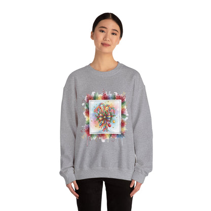 Christmas Candy Cane Crewneck Sweatshirt