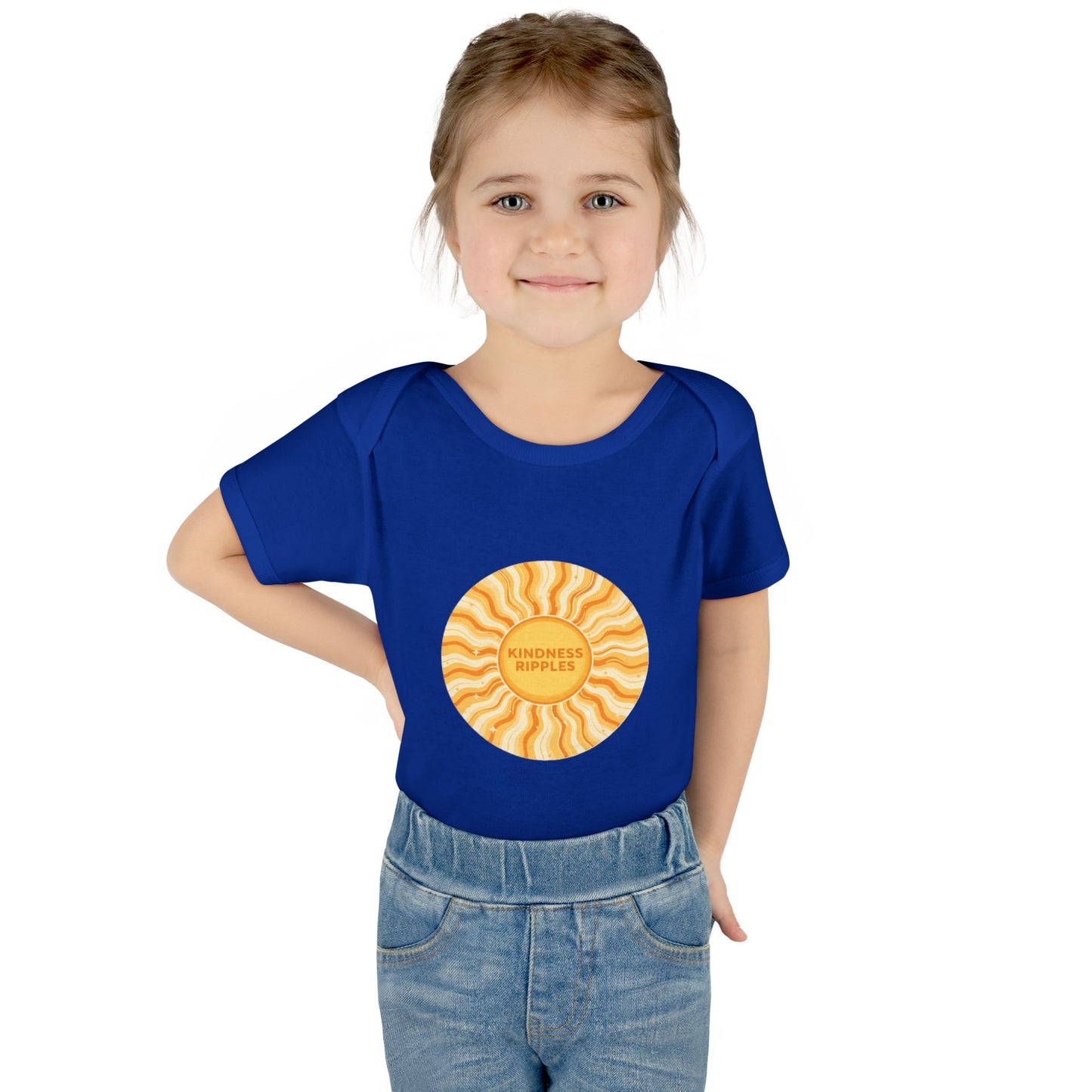 Sunshine Infant Bodysuit - "Mindfulness Ripple" Design for Newborns
