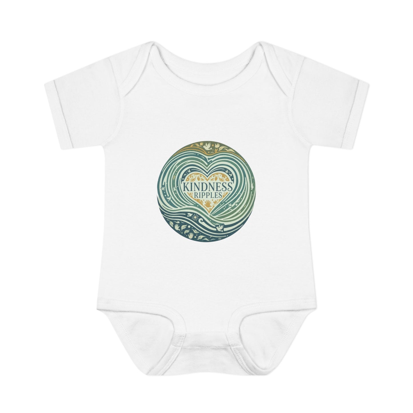 Kindness Ripples Infant Baby Bodysuit - Cute Baby Clothes for Newborns