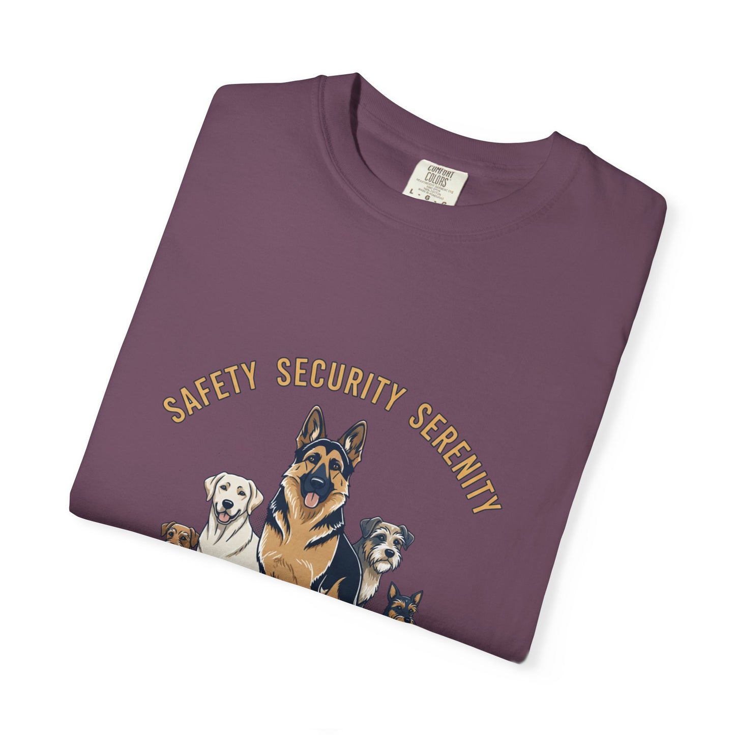Safety Security Serenity T-Shirt — Dog Pack Graphic Tee